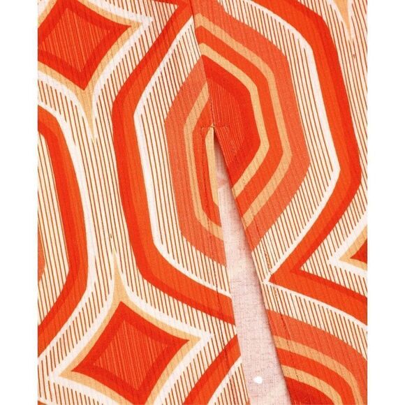 NWT Cider Mid Rise Geometric Twist Split Maxi Skirt Large - Picture 7 of 9